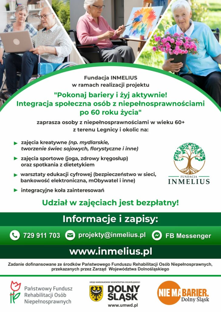 Pokonaj bariery i żyj aktywnie! Plakat